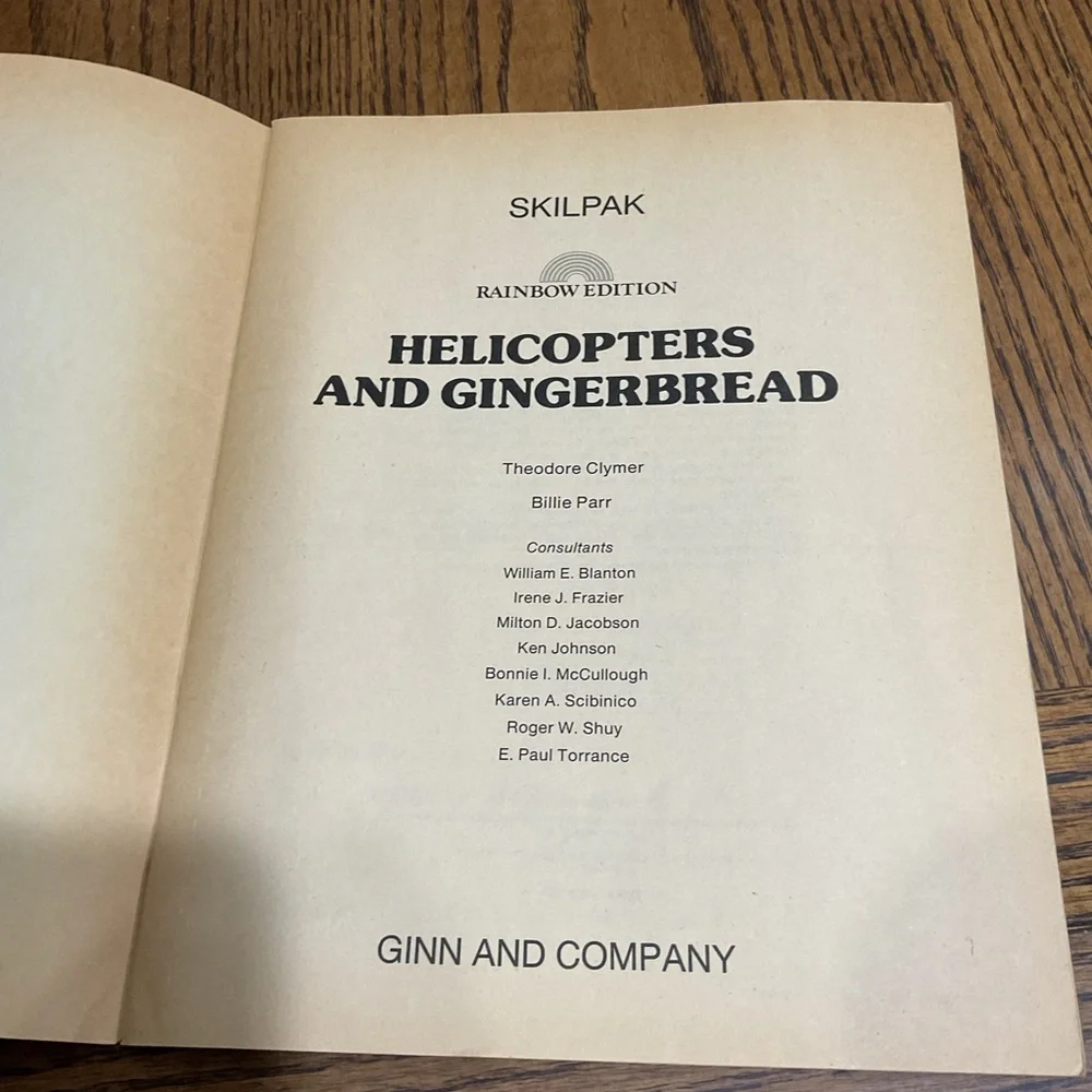 Helicopters and Gingerbread & Reading Workbook Trouble Again Learning Workbooks
